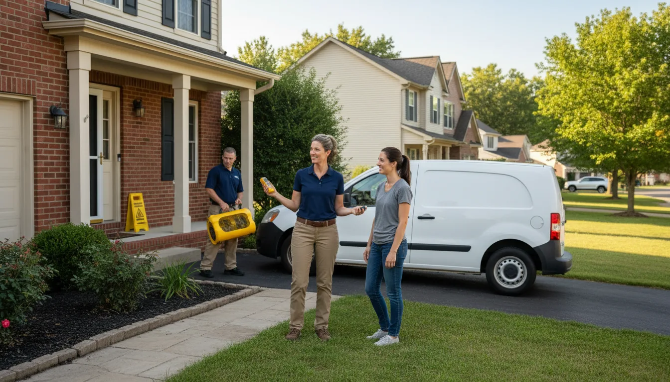 Water restoration image for Dehumidification And Cleanup Services in Pillager, MN